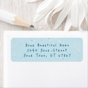 Winter Baby Sprinkle Snow Flurry Return Address Return Address Label