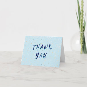 Winter Baby Sprinkle   Snow Flurry Thank You Card