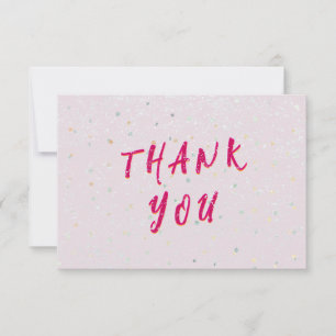 Winter Baby Sprinkle Snow Flurry Thank You Card