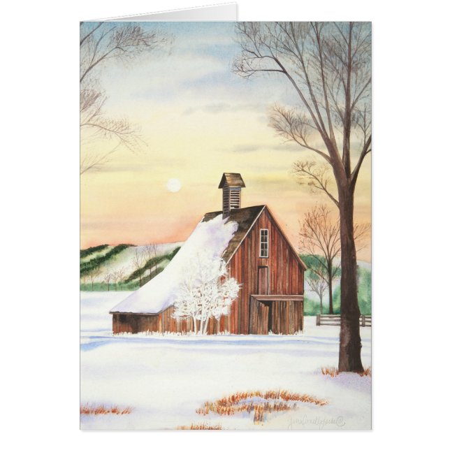 Winter Barn Blank (Front)