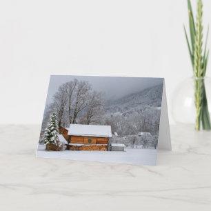 Winter Barn Holiday Card