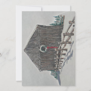Winter Barn Holiday Card