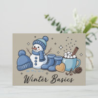 Winter Basics Snowman Christmas Weather Cosy 