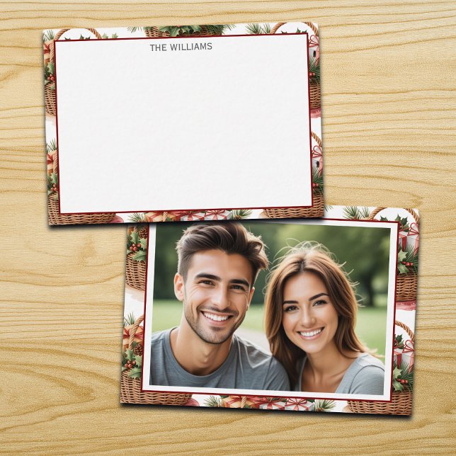 Winter Basket Photo Note Card (Creator Uploaded)