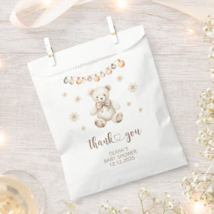 Winter Bear Baby shower gender neutral thank you Favour Bag