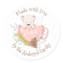 Winter Bear Hot Cocoa Mix Label