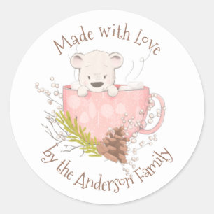 Winter Bear Hot Cocoa Mix Label