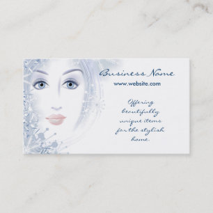 Winter Beauty Lady Design 2 Business Cards