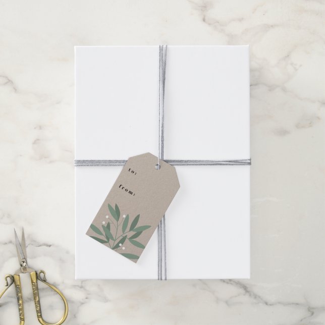 Winter berries gift tags (With Twine)