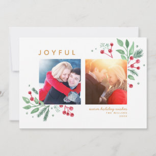 Winter Berries Greenery Merry Christmas 2-Photo