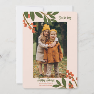 Winter Berries Photo Holiday Card