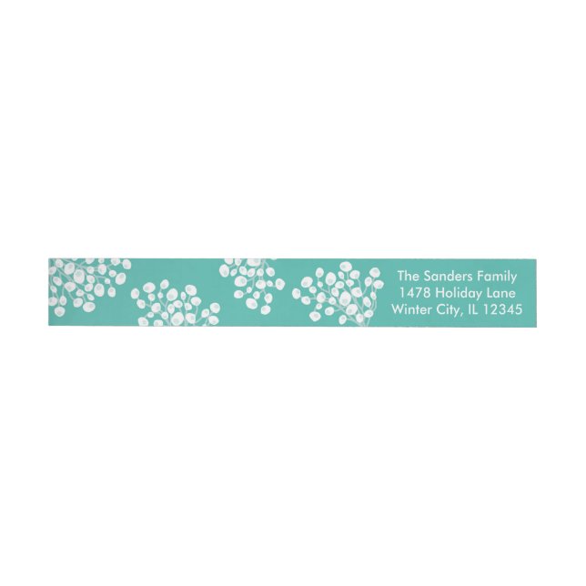 Winter Berries Wraparound Address Label (Individual)