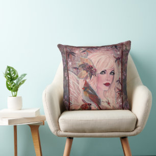Winter Berry fairy Cushion