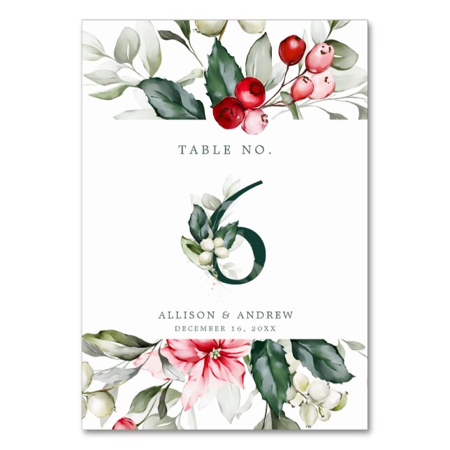 Winter Berry | Table Number 6 (Back)