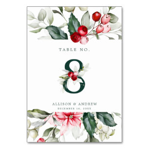 Winter Berry Table Number 8