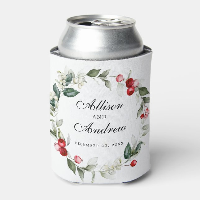 Winter Berry | Tis the Season to be Married  Can Cooler (Can Front)