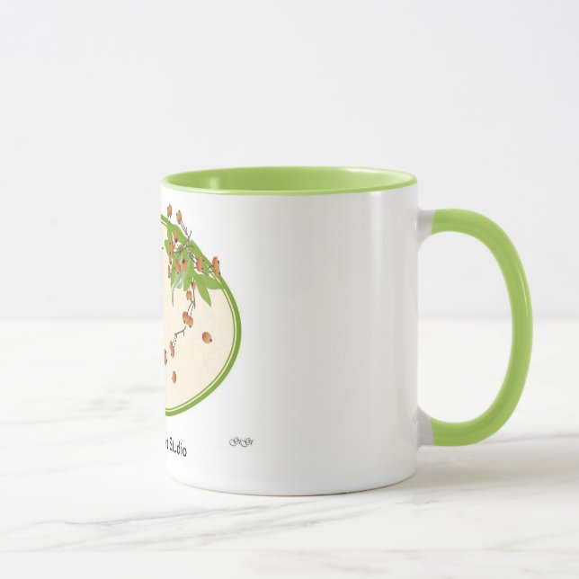 Winter Berry Wreath Mug (Right)