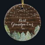 Winter Best Grandpa Ever Personalised Ornament<br><div class="desc">Best Grandpa Ever Personalised Ornament
Personalised with your own name,  event,  and year!</div>