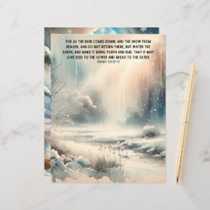 Winter Bible Verses Paper Craft Cardstock