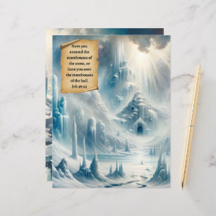 Winter Bible Verses Paper Craft Cardstock
