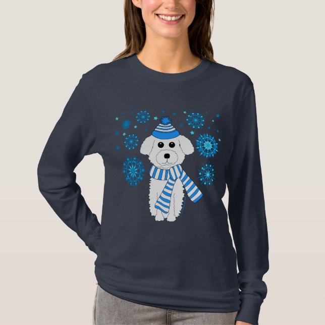 Winter Bichon T-Shirt (Front)