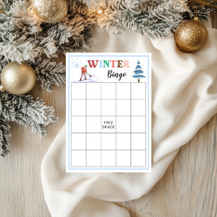 Winter Bingo Card Kids Winter Party Game Printable