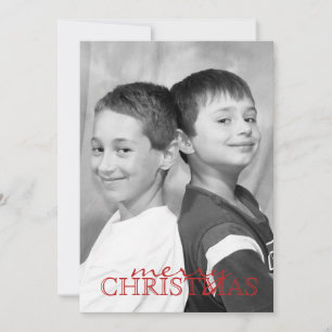 Winter Birch Tree Double Sided Photo Card