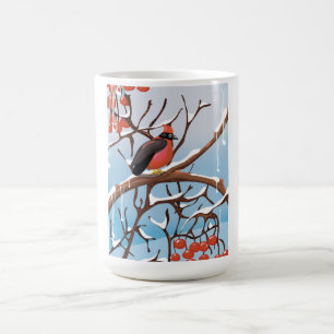 winter bird coffee mug