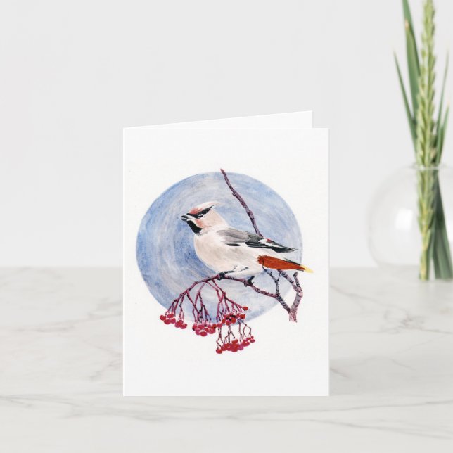 Winter Bird Holiday Card (Front)