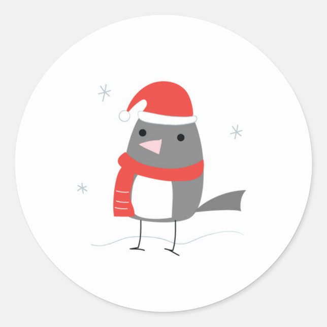 Winter Bird Sticker (Front)