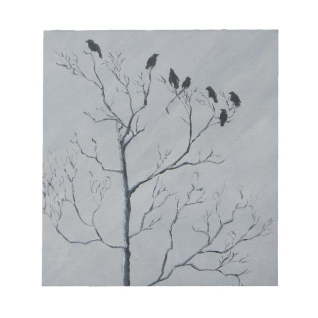 Winter Birds Notepad (Front)