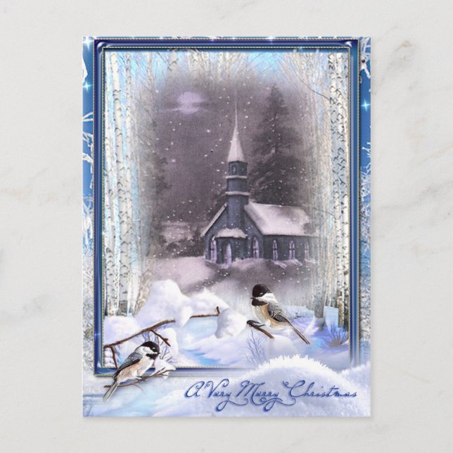 Winter Birds Postcard (Front)