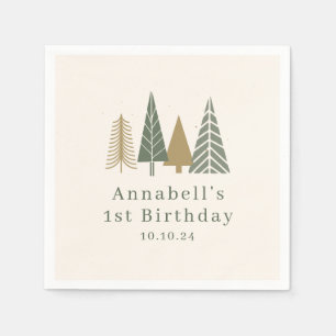 Winter Birthday Party Napkin
