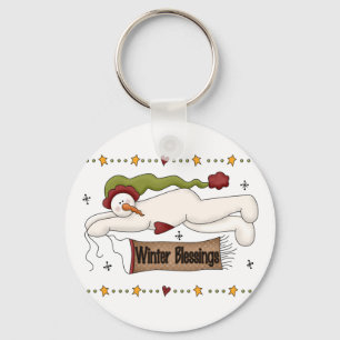 Winter Blessings Tshirts and Gifts Key Ring