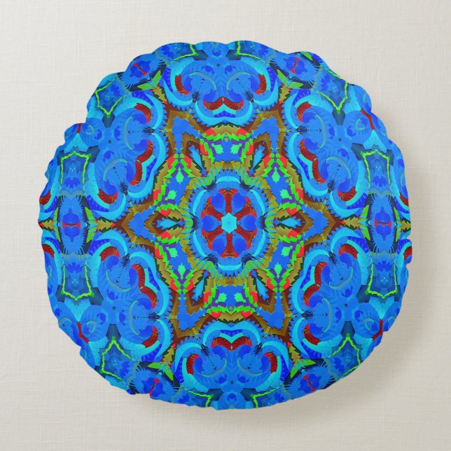 Winter bloom..... round cushion (Front)