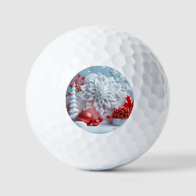 Winter Blossom Composition Golf Balls (Front)