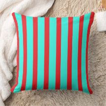 Winter Blue and Red Stripes