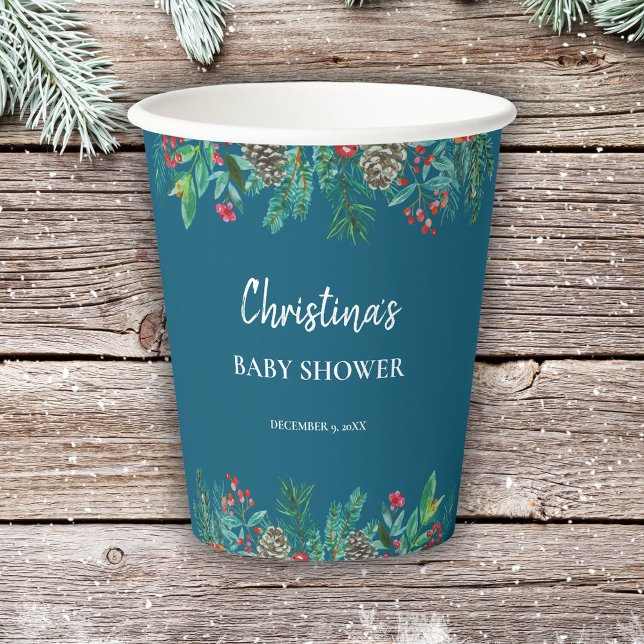Winter Blue Baby Shower  Paper Cups (Creator Uploaded)