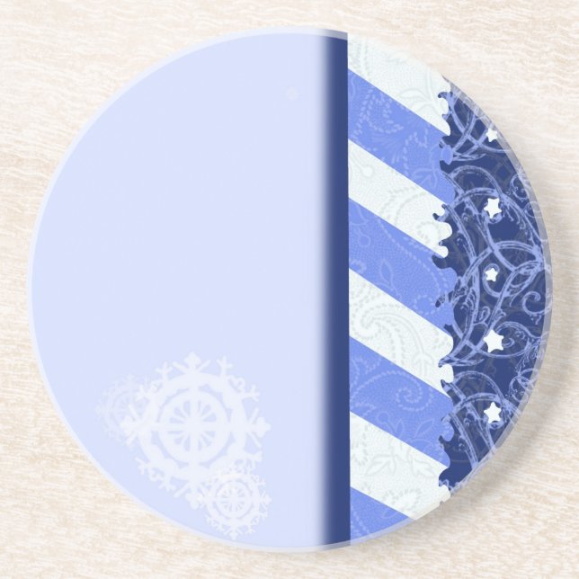 Winter Blue Coaster (Front)