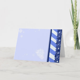 Winter Blue Holiday Card