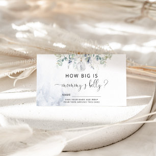 Winter blue how big is mummy's belly enclosure card