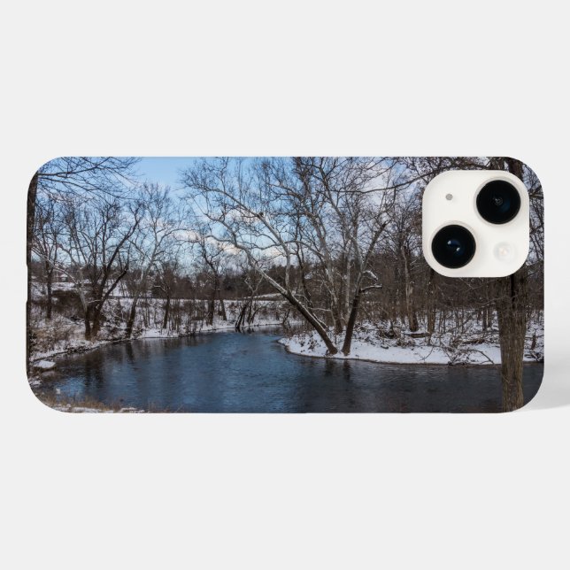 Winter Blue James River Case-Mate iPhone Case (Back (Horizontal))
