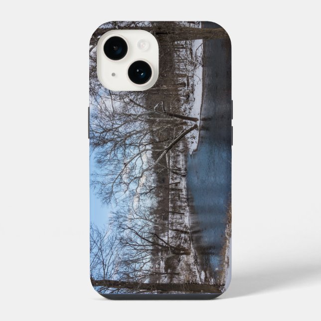 Winter Blue James River iPhone Case (Back)