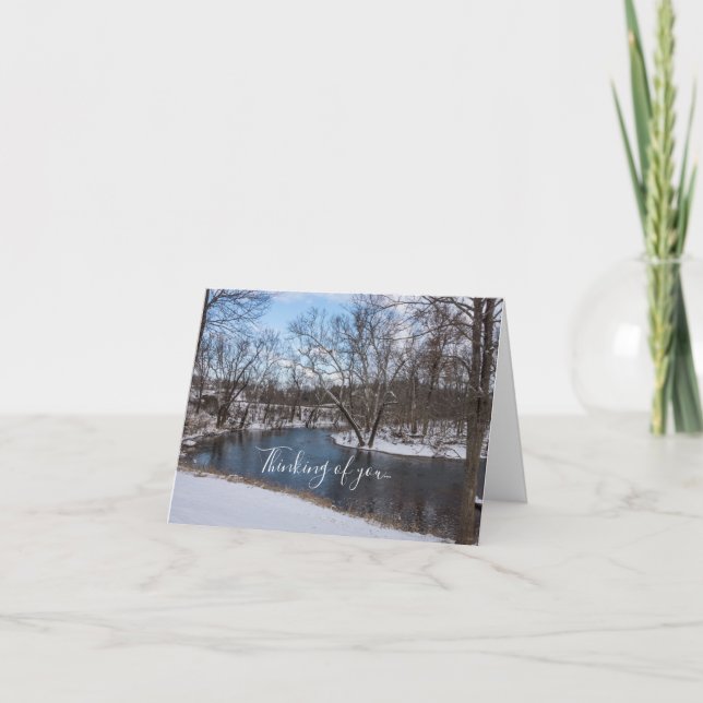 Winter Blue James River Thinking Of You Card (Front)