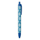 Winter Blue Snowflake Pattern