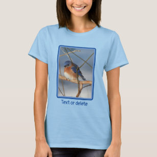Winter Bluebird Animal Personalised  T-Shirt