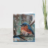 Winter Bluebird Art