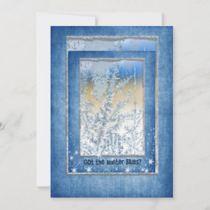 Winter Blues Party Invitation