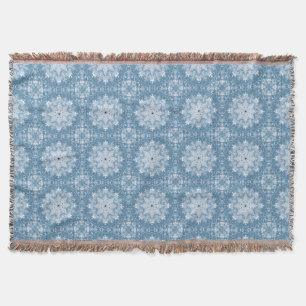 Winter Blues Throw Blanket