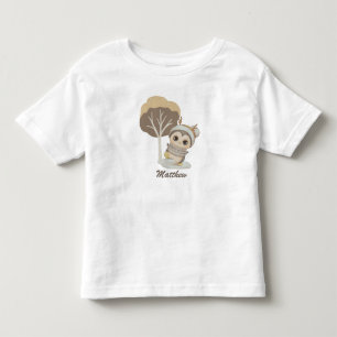 Winter Boho Penguin With Name Toddler T-Shirt